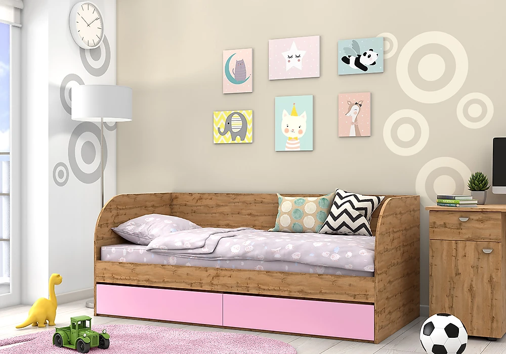 кровать в стиле минимализм Golden Kids-7 Вотан (Дельфин)