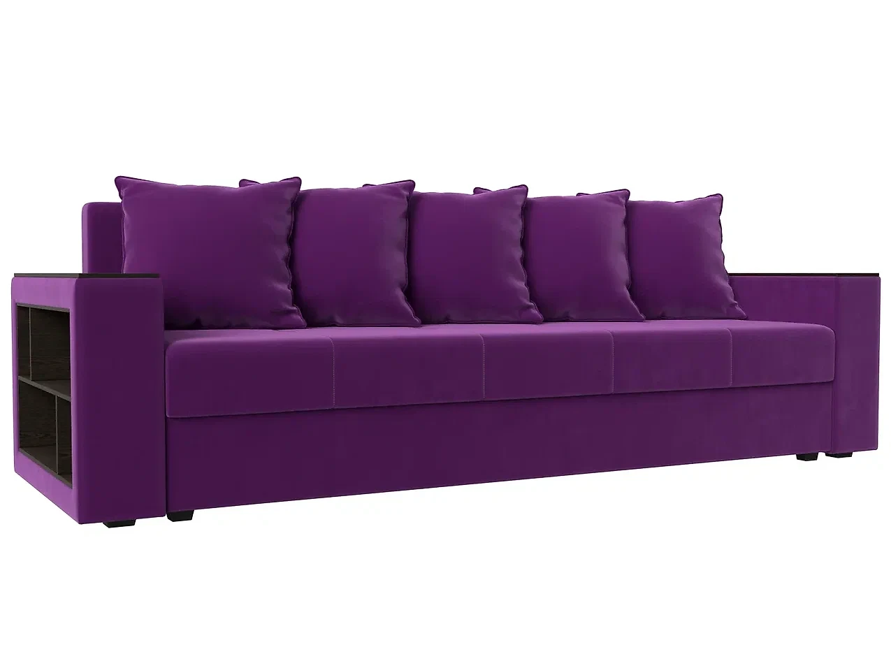 спальный диван в гостиную Дубай Лайт Вельвет Фиолет