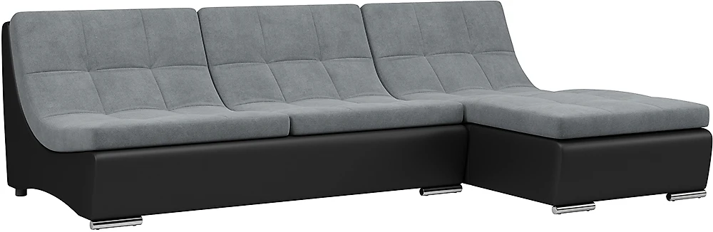 Модульный угловой диван Монреаль-1 Плюш Графит