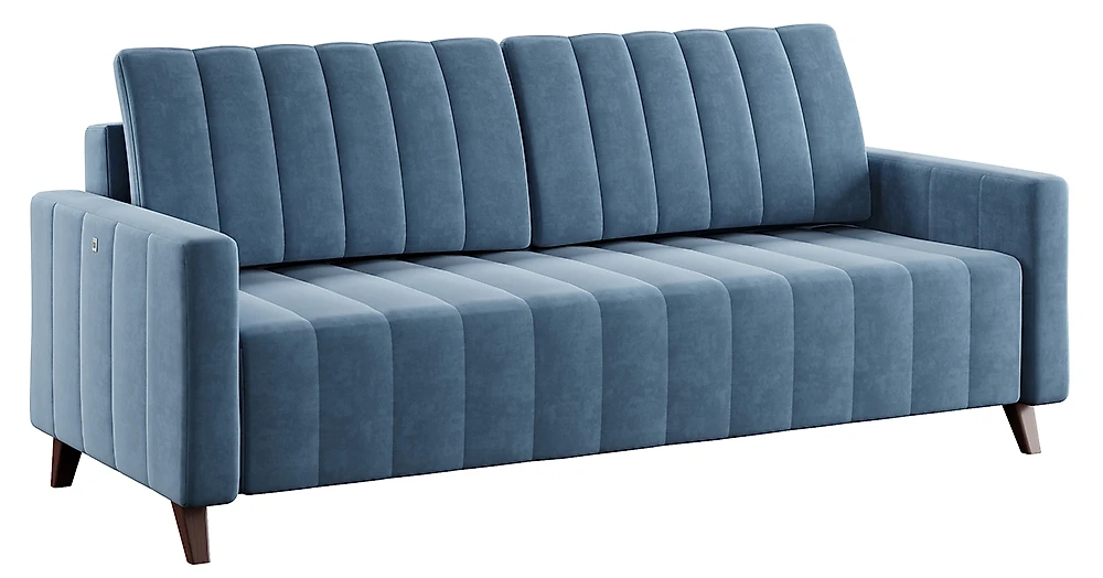Синий прямой диван Марк Дизайн-2