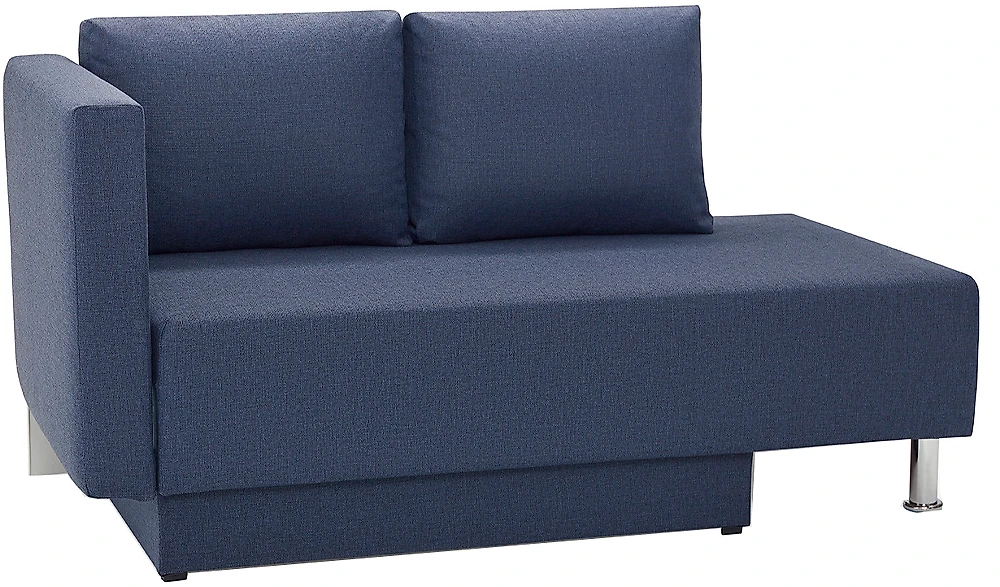 Синий прямой диван Леон Дизайн 4