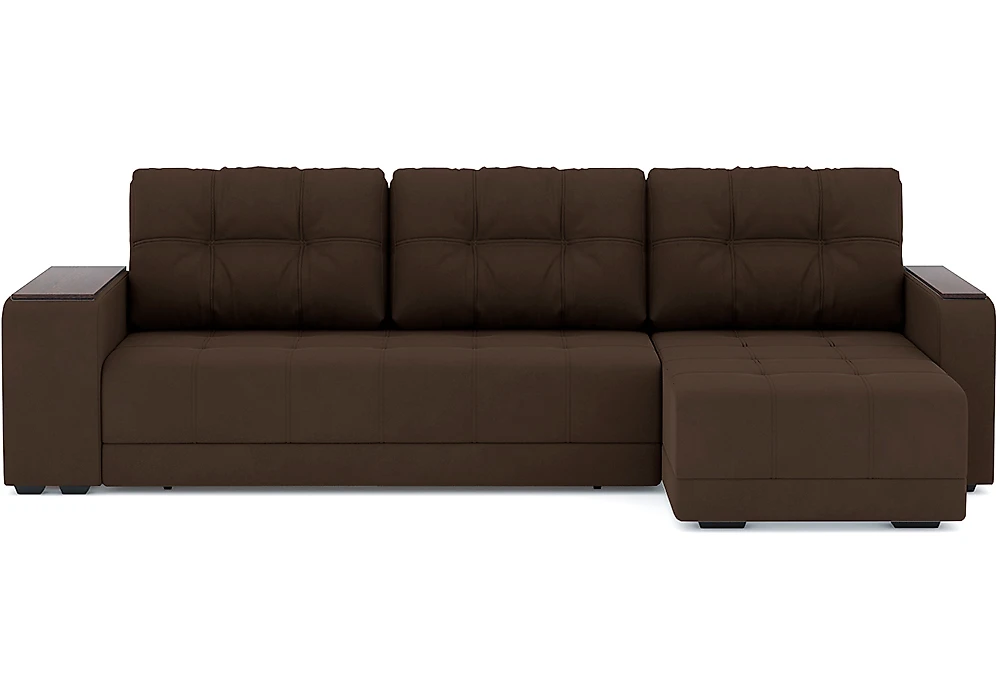 Угловой диван с большим спальным местом Милан Велюр Дизайн 1