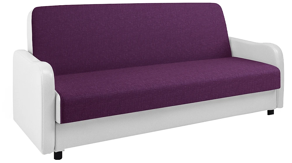 Прямой кожаный диван Лига М Виолет