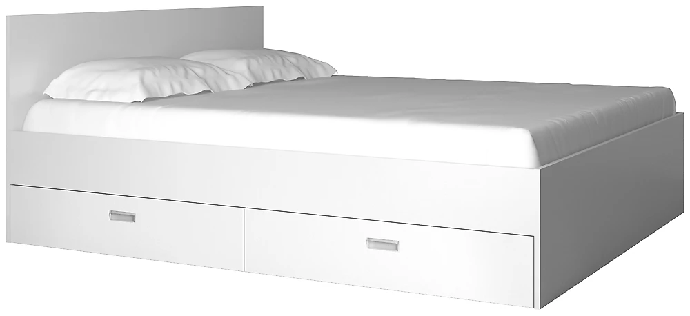 Двуспальная кровать эконом Виктория-1-160 Дизайн-2