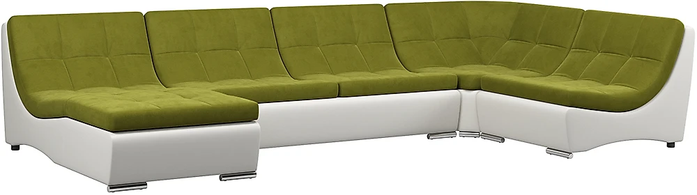 Угловой диван из ткани антикоготь Монреаль-2 Свамп