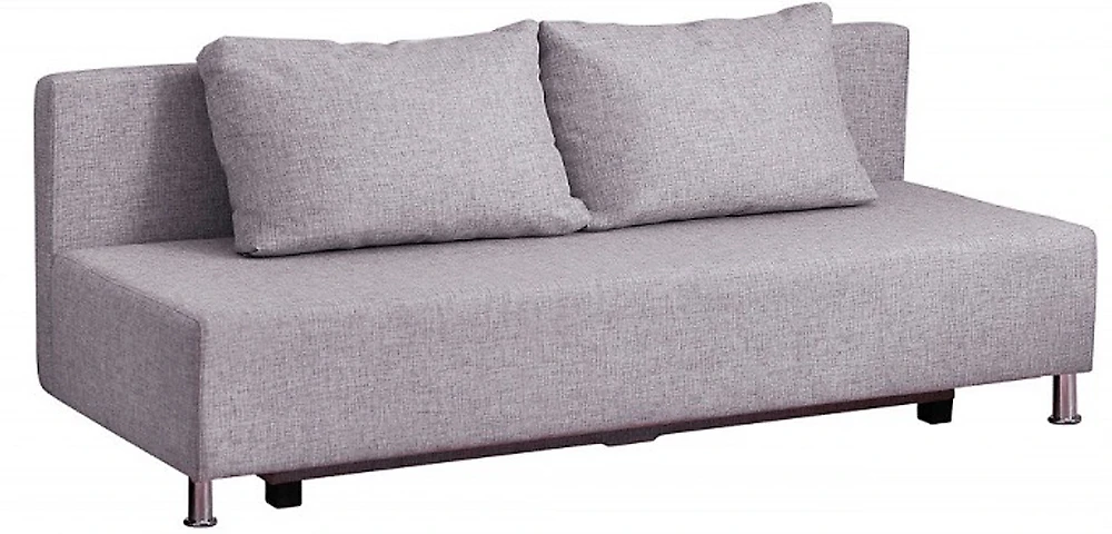 Прямой диван серого цвета Парма