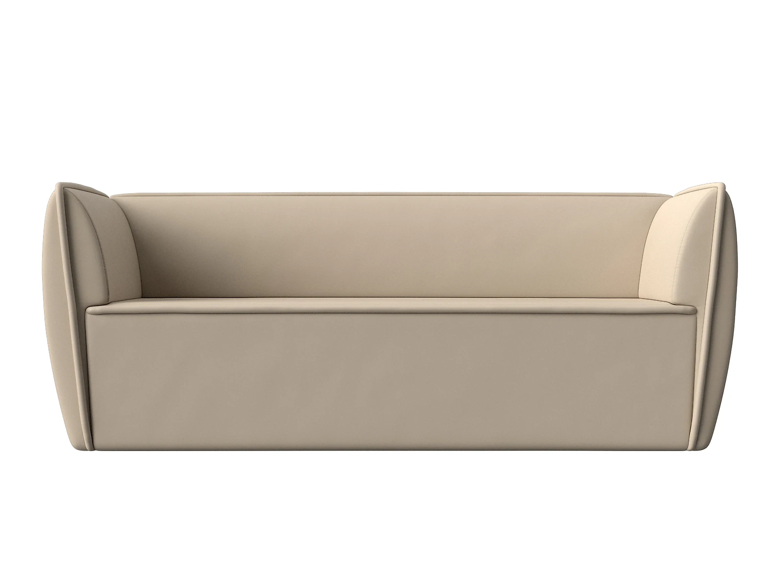 Бежевый прямой диван Бергамо-3 Дизайн 23