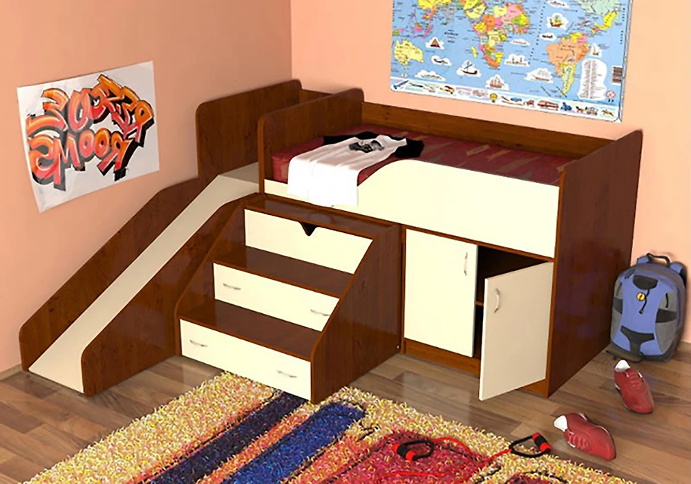 Кровать для школьников Кузя-3 (Гулливер)