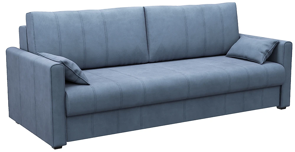 Синий прямой диван Римини Блю