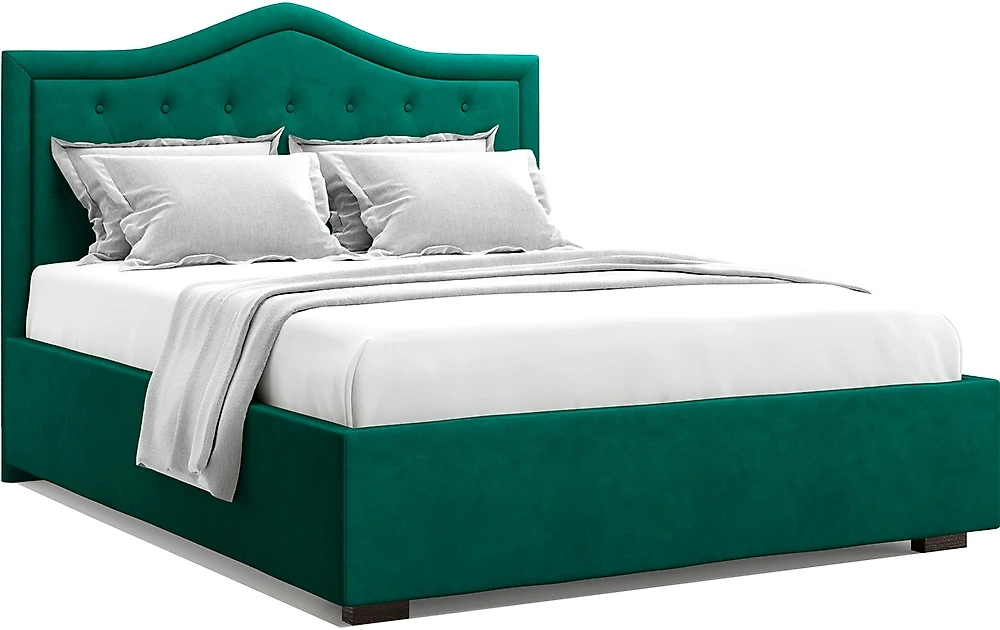 Большая двуспальная кровать Тибр Изумруд