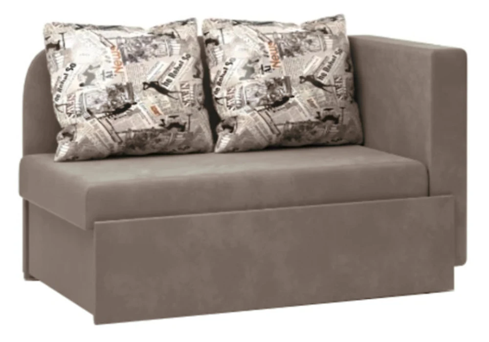 Выкатной диван с ящиком для белья Кларис Дизайн 1
