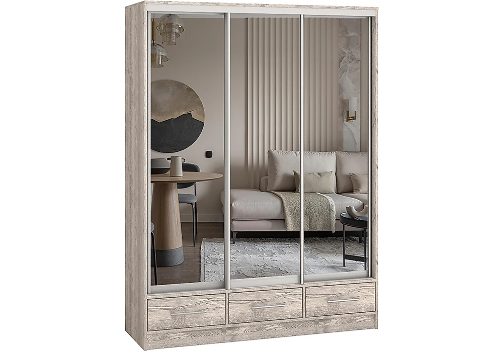 Прямой шкаф Версаль-150 Зеркало Дизайн-2
