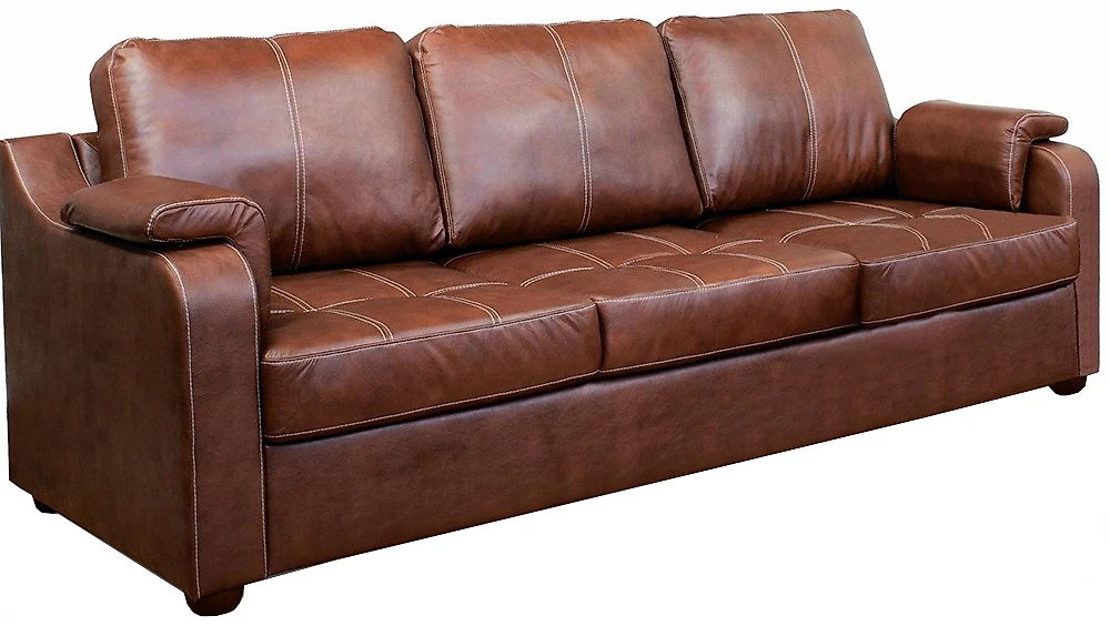 Прямой диван 230 см Берета Дизайн 8 кожаный