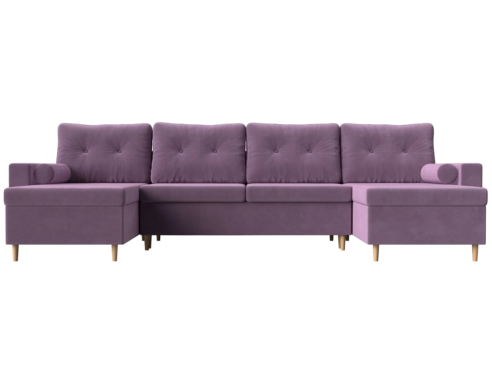Фиолетовый модульный диван Белфаст-П Дизайн 13
