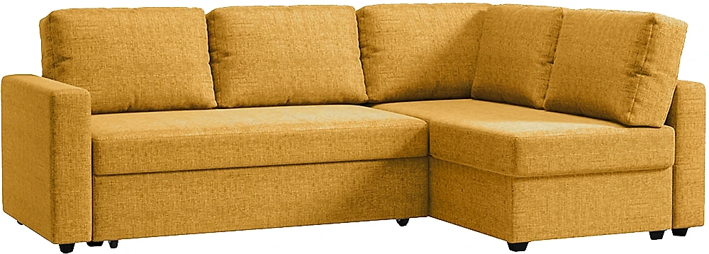 Жёлтый угловой диван  Милбург (Мансберг) Дизайн 8