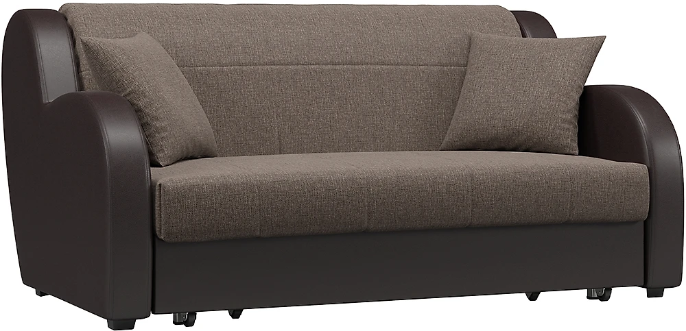Тканевый прямой диван Барон с подлокотниками Дизайн 8