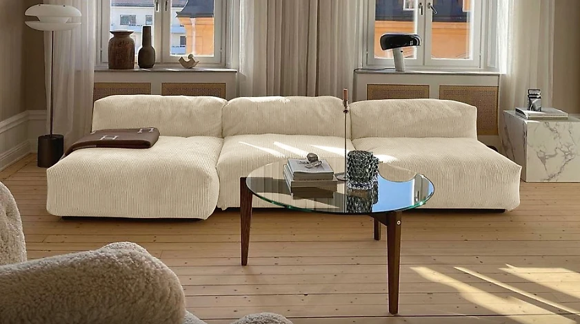 Модульный диван с оттоманкой  Фиджи-7 Беж