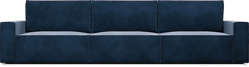 Синий прямой диван Корсо XL Дизайн-4